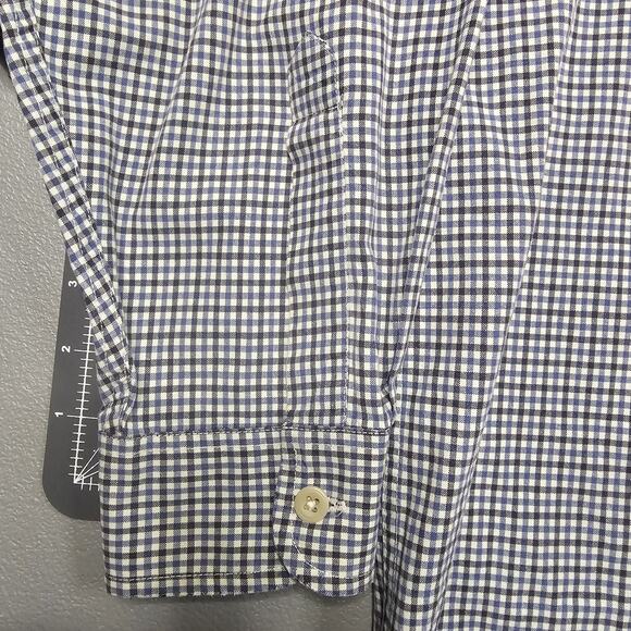 Vintage Abercrombie Fitch Shirt Large Check Plaid Relaxed Fit 90s Button-down - Picture 3 of 11
